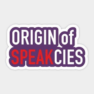 Origin of Speakcies Classic Logo Sticker